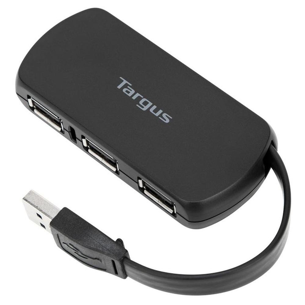 Hub Usb Targus 4 Puertos Usb-A 2.0 Black Ach114Us