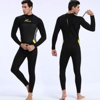 Wetsuit XXS Neopreno 3mm Negro Amarillo Cierre Espalda