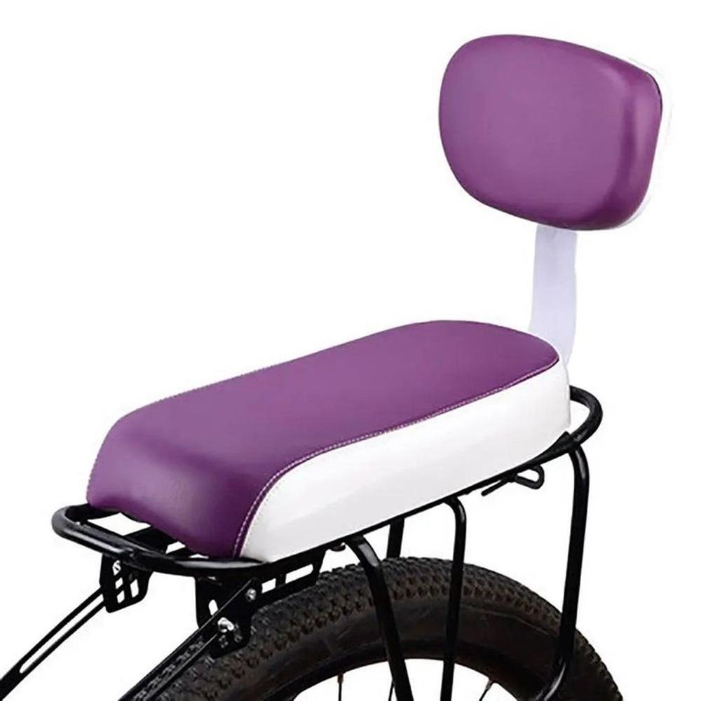 ASIENTO CON RESPALDAR PARA BICICLETA  ASIENTO SILLIN MORADO