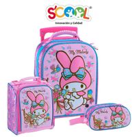 SET MALETA PREMIUM OFICIO EVA 3D TEDDY MY MELODY 804403