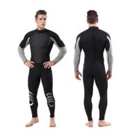 Wetsuit XXL Neopreno 3mm Negro Plomo Cierre Espalda