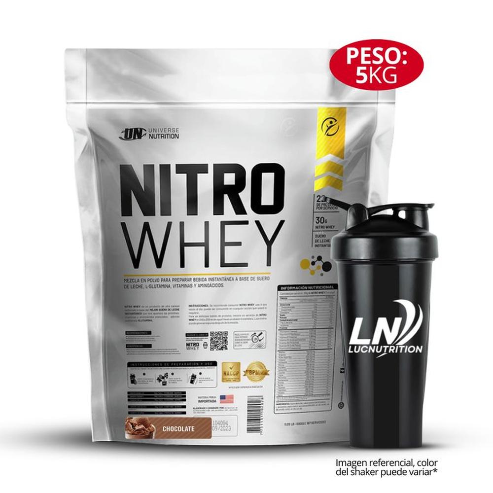 Nitro whey 5 Kg Chocolate + Shaker