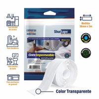 Cinta Impermeable Transparente - para baño y cocina 38mm x 3m