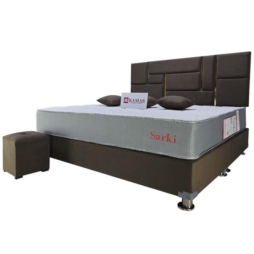 DORMITORIO KAMAS KING SARKI + CABECERA AÉREA MOKI - CHOCOLATE