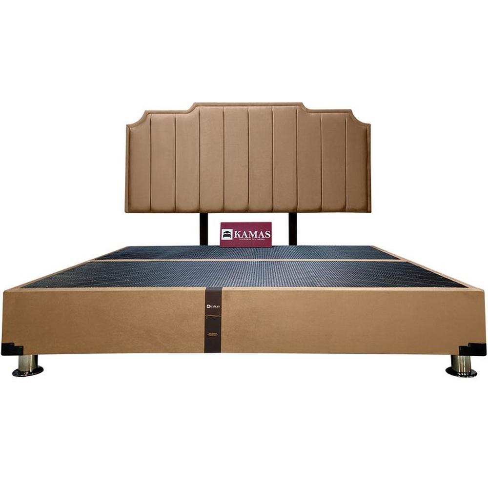 CAMA TARIMA KAMAS KING + CABECERA AÉREA CORONA LINEAL - CAMELL