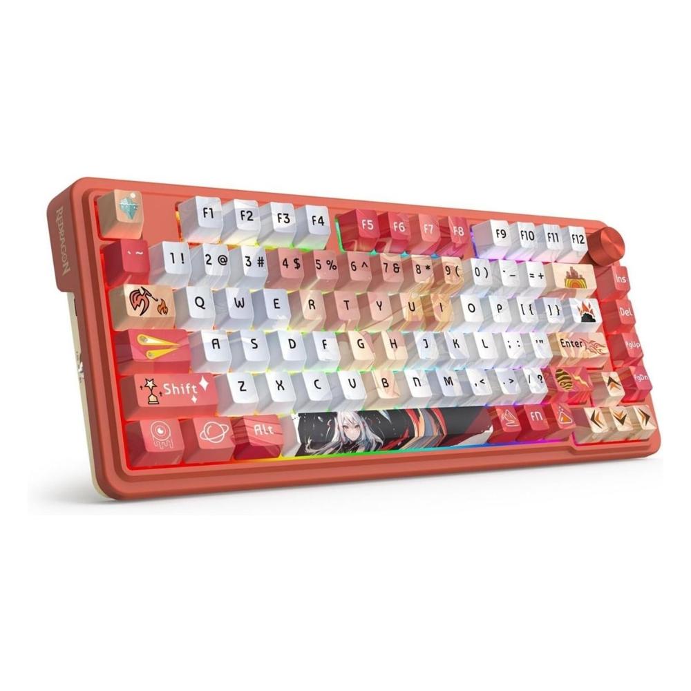 Teclado Redragon Ucal Pro K673AK 75% Wireless Anime