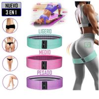 Bandas Elásticas de Tela 3 Niveles Resistencia