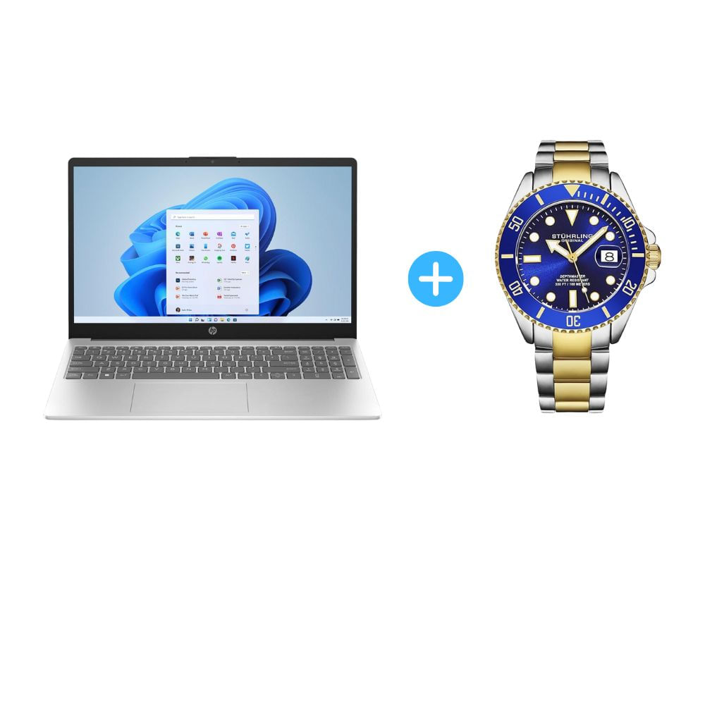 Combo Laptop HP 15-FD0173WM Core i7 512GB 8GB + Reloj Hombre Stuhrling Original 4055.1