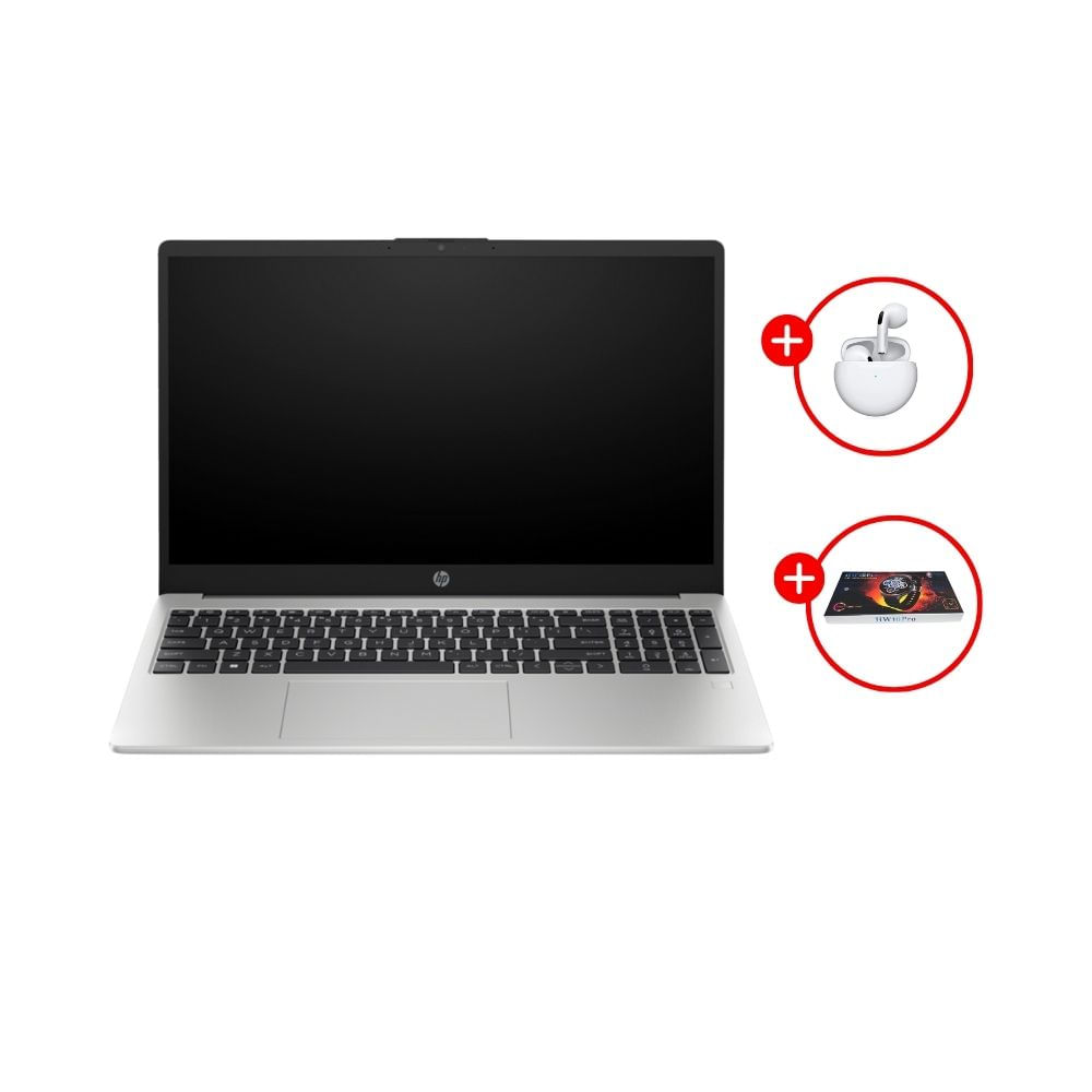 Combo Laptop HP 255 G10 Ryzen 7 512GB 16GB + Audifonos Generico PRO 6 + Smartwatch Generico HW 10PRO