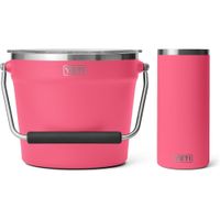 RAMBLER COOLER TIPO CUBETA Y FORRO DE VINO YETI | ROSADO