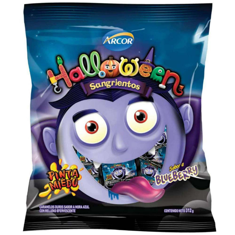 Caramelos ARCOR Sangrientos Mora Bolsa 312g
