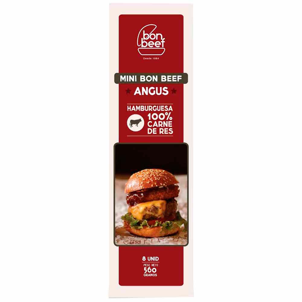 Mini Hamburguesa Angus BON BEEF Caja 8un