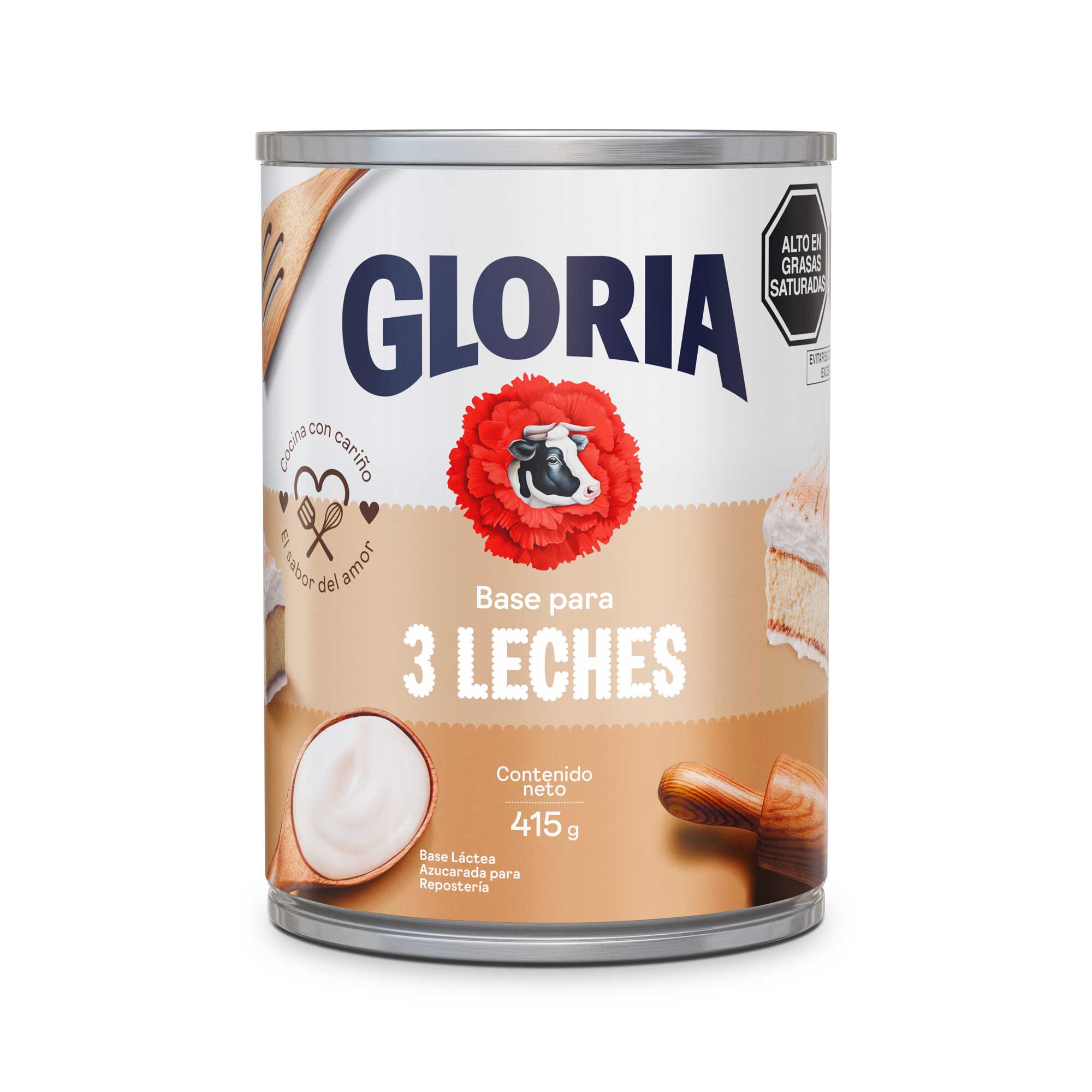 Base Repostera Tres Leches GLORIA Lata 415g