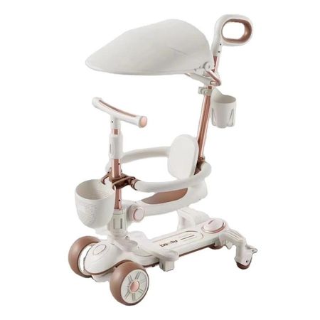 SCOOTER PARA NIÑAS MUSICAL 6 EN 1 BLANCO