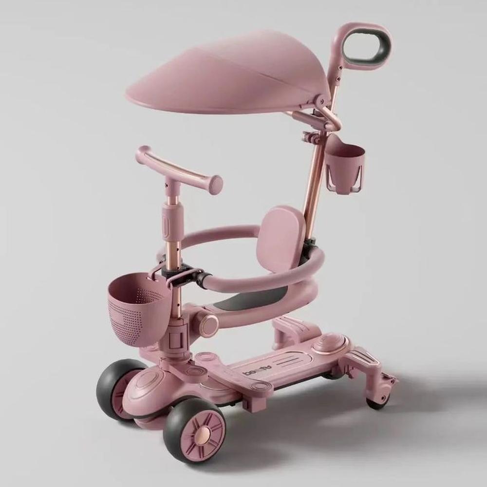 SCOOTER PARA NIÑAS MUSICAL 6 EN 1 ROSADO