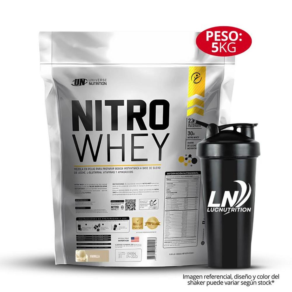 Nitro Whey 5 Kg Vainilla + shaker