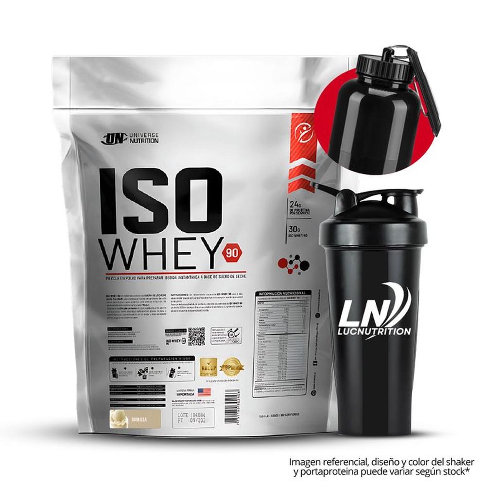 Iso Whey 90 5 kg vainilla + shaker + PortaProteina