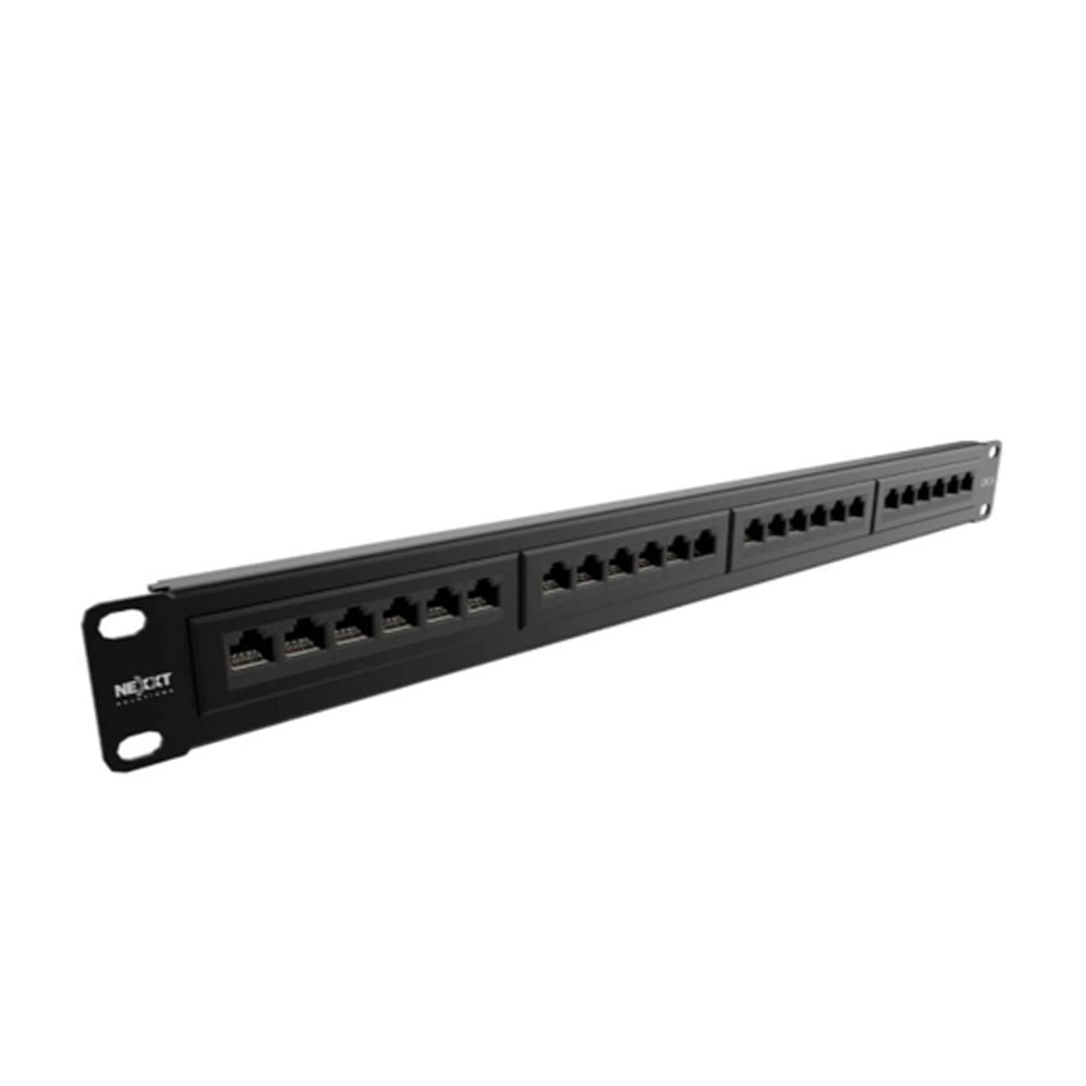 Tablero de Conexiones Nexxt CAT 6 de 19"" con 24 Puertos para Conexiones Rápidas y Eficientes