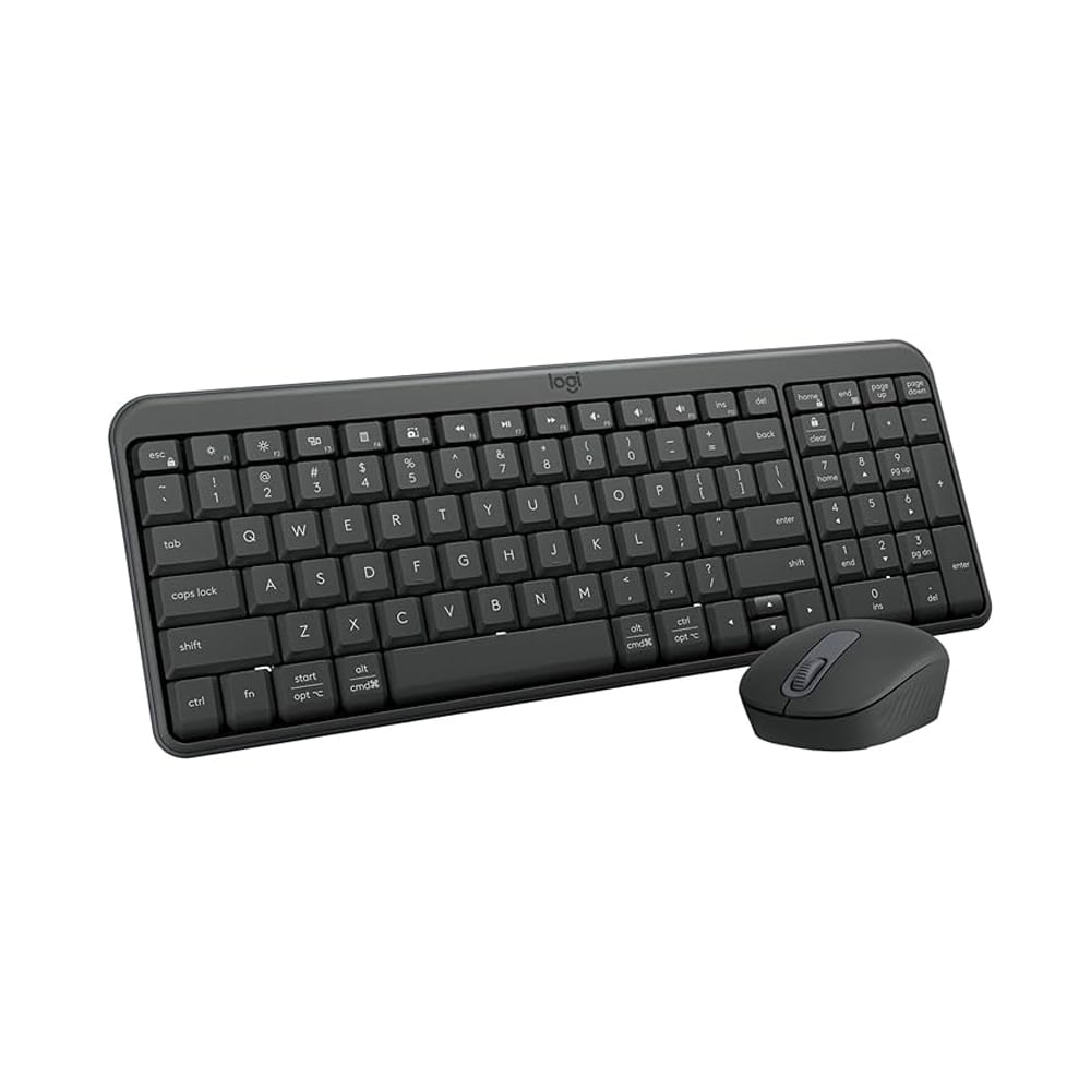 Teclado y Mouse Logitech MK250 Bluetooth, Compacto, Inalámbrico, Color Negro - Perfecto para Oficin