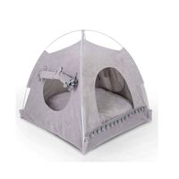 Carpa Cueva Resistente Para Mascotas Gris