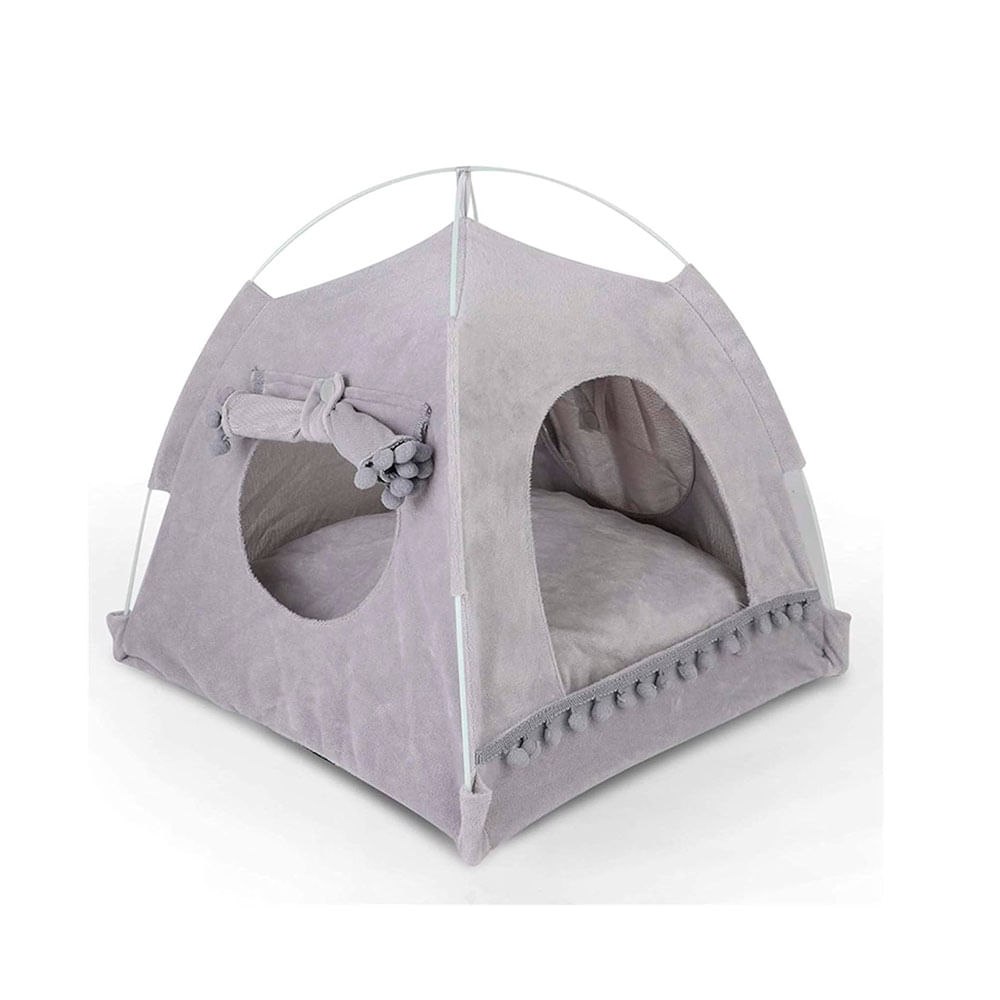 Carpa Cueva Resistente Para Mascotas Gris