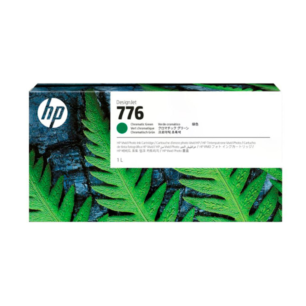 Tinta HP 1XB03A (776) 1LT en Verde Cromático - Alta Calidad para Impresoras HP
