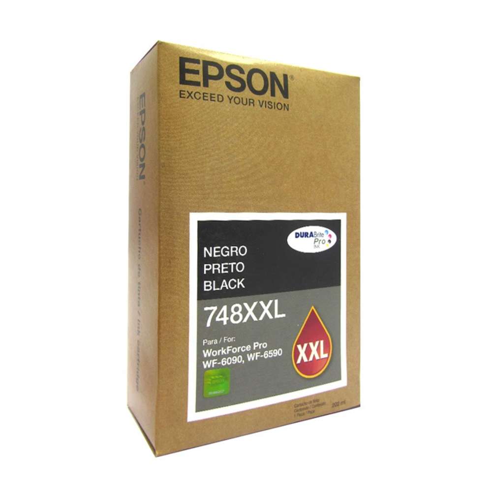 Cartucho de Tinta Color Negro, Extra Alta Capacidad, Epson 748XXL