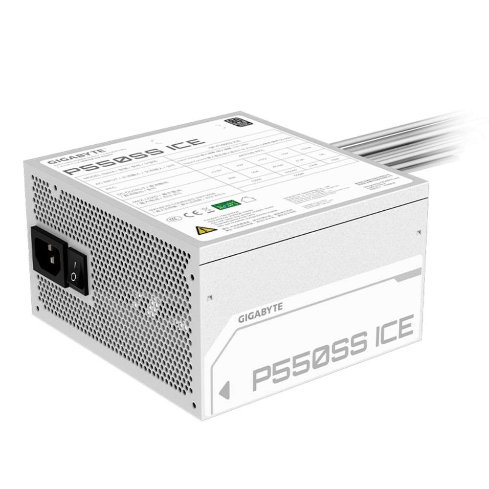 Fuente de alimentación Gigabyte P550SS ICE , 550W, 80 PLUS Silver, Formato ATX