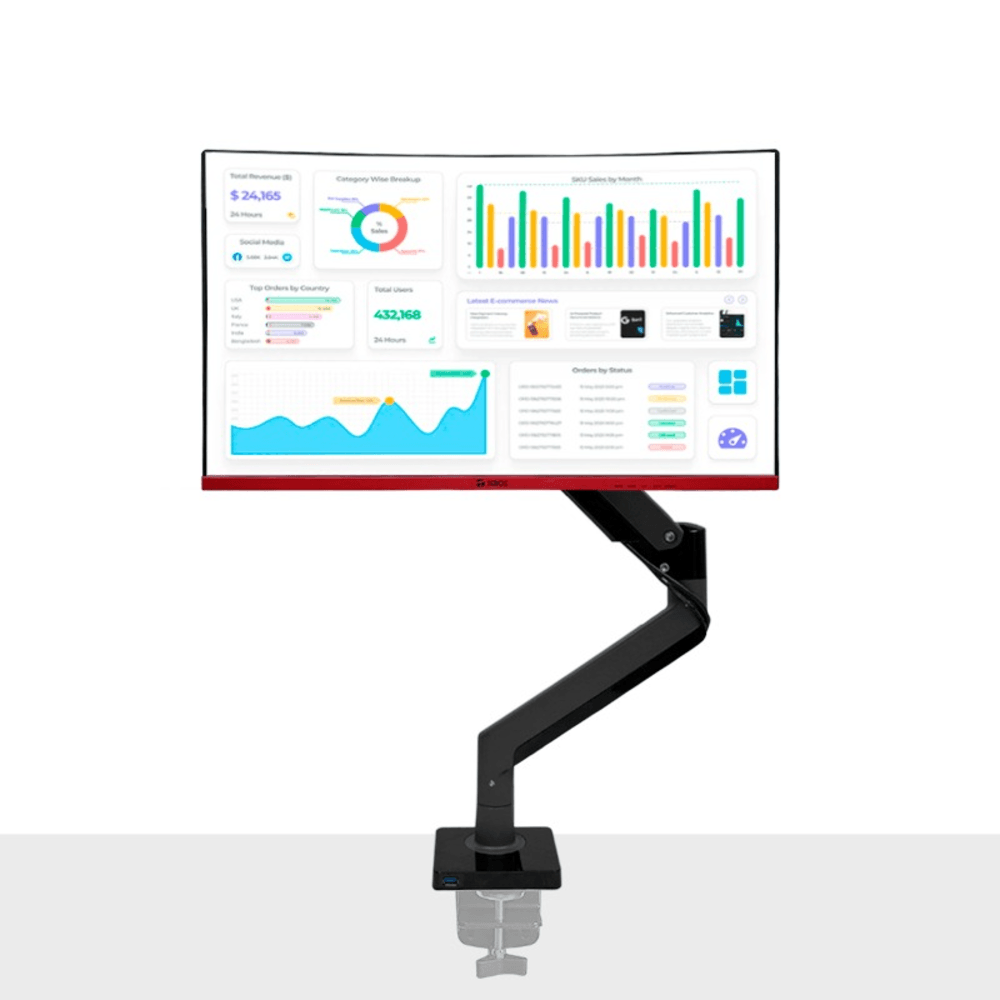 Rack para Monitor de 22"" a 35"" / Brazo Soporte TEROS TE-7113