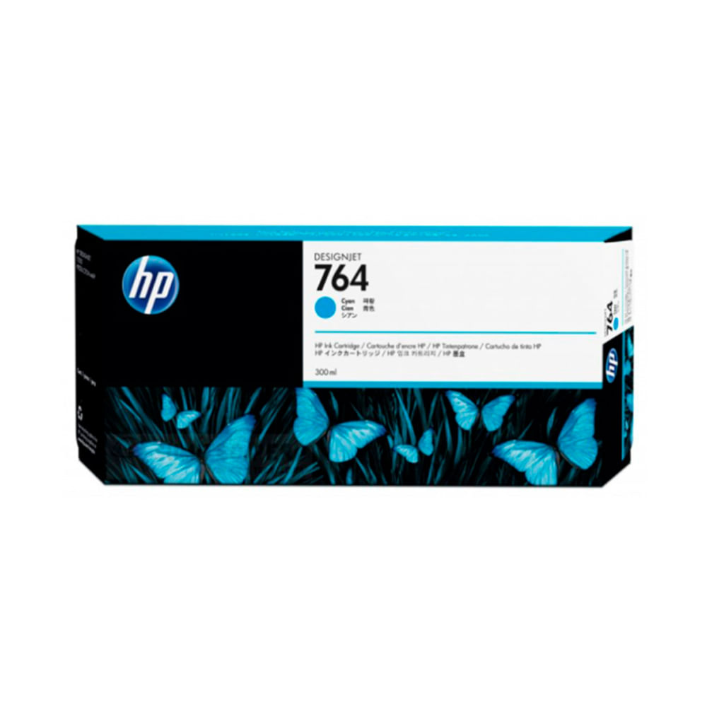 Tinta HP 764A Cyan 300ml - Alta calidad de impresión para impresoras HP, colores vibrantes y durade
