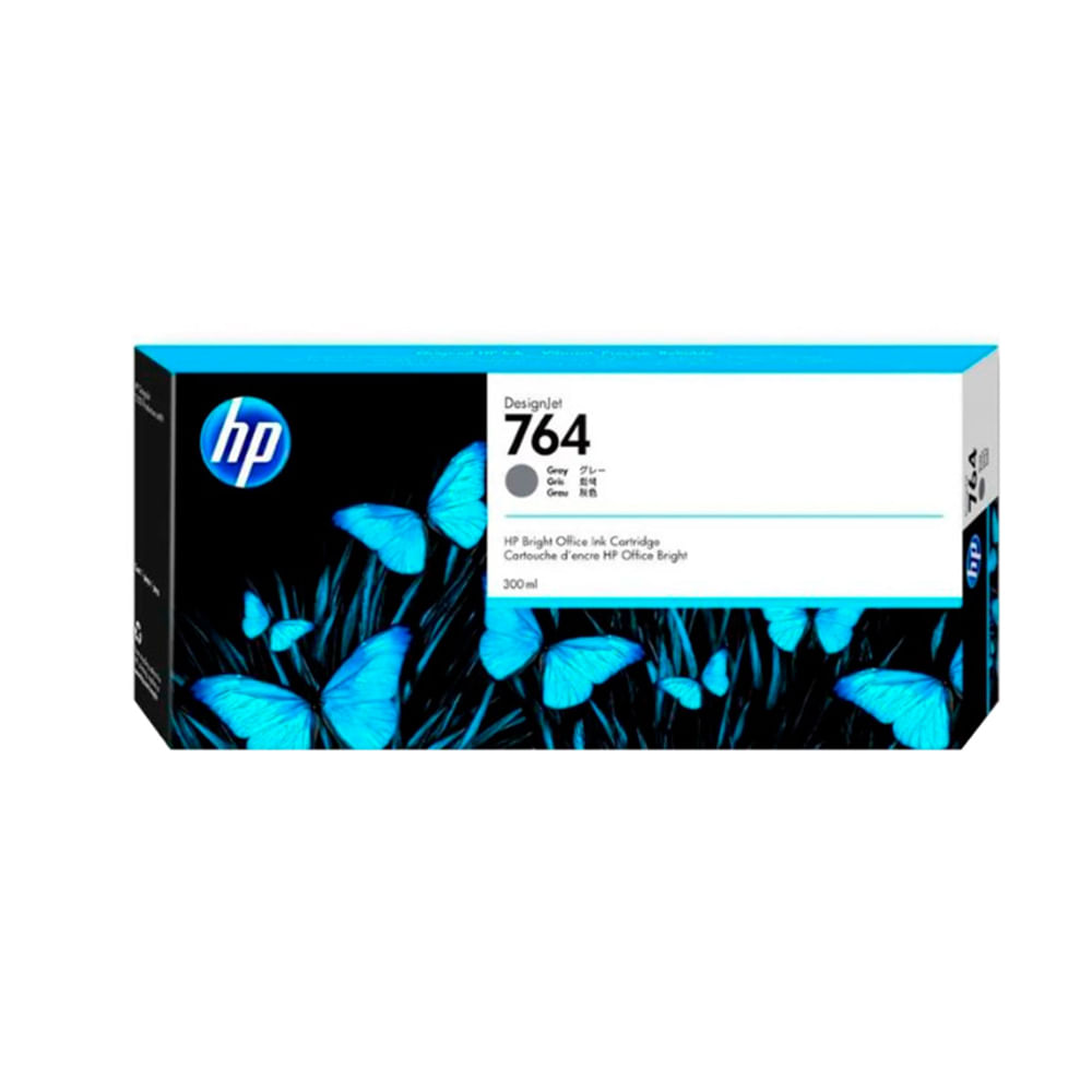 Tinta HP 764A Gray 300ml – Perfecta para impresiones de alta calidad y duraderas en tus proyectos
