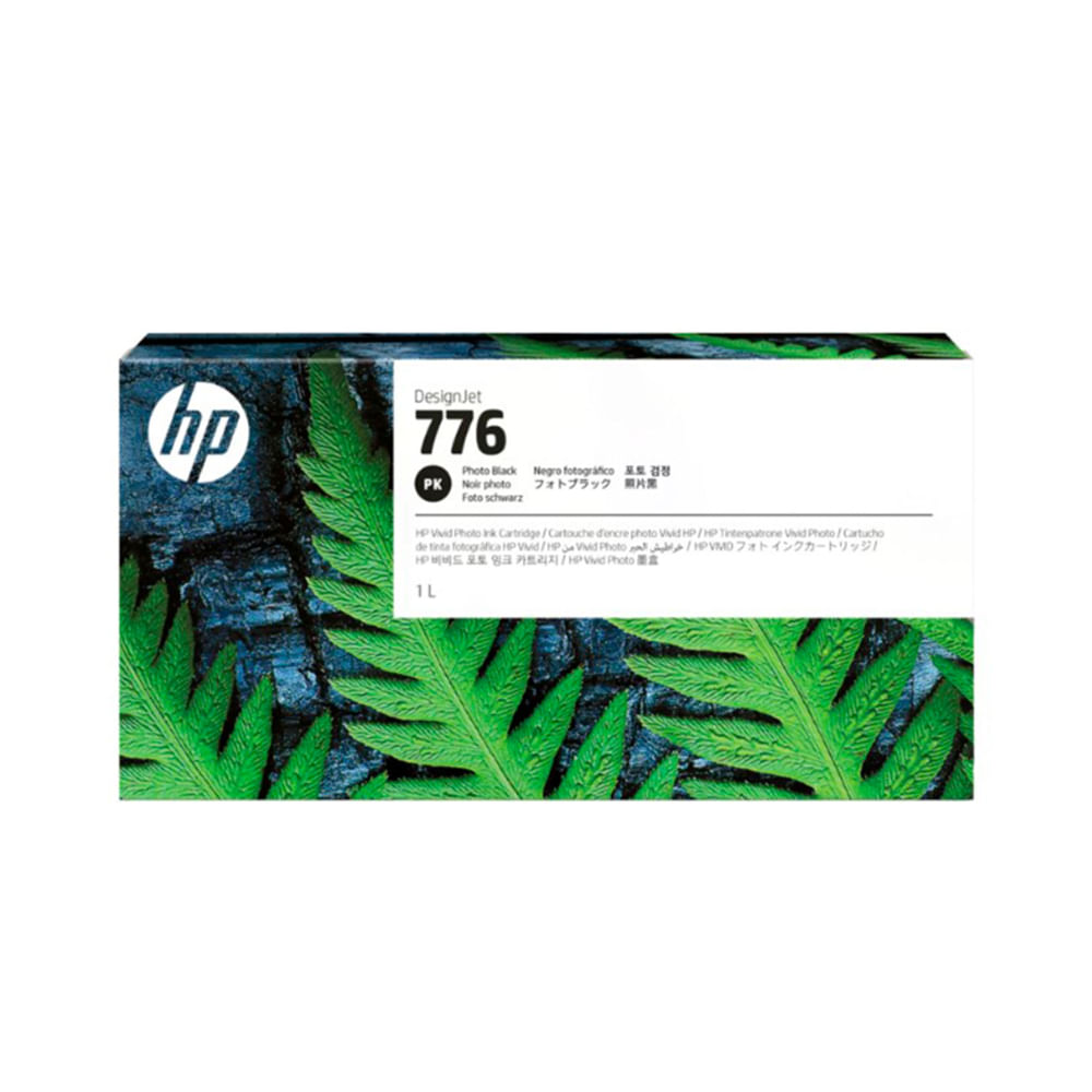Tinta HP 1XB11A (776) 1LT Photo Black - Impresión de Alta Calidad para Fotos Brillantes y Duraderas