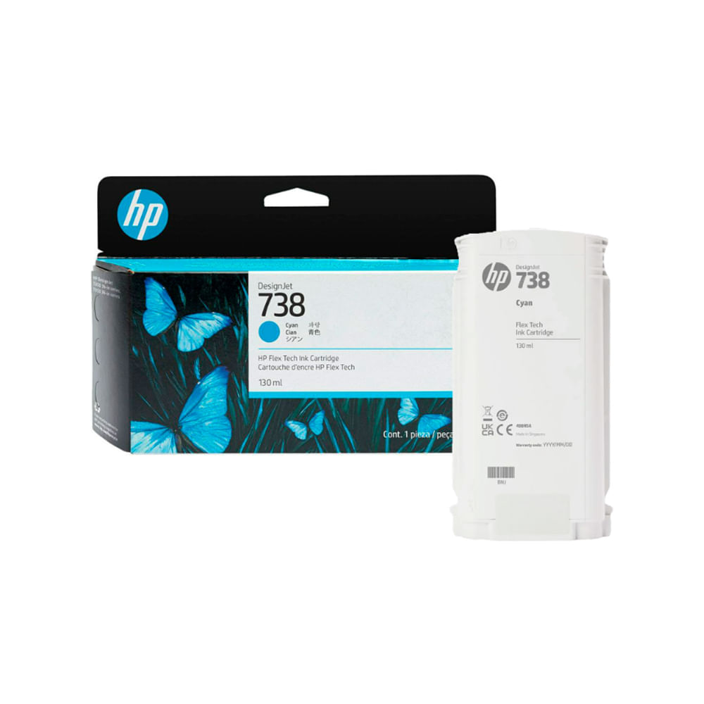 Tinta HP 498N5A Cyan 130ml para Impresoras, Color Vibrante y Alto Rendimiento - Ideal para Oficinas