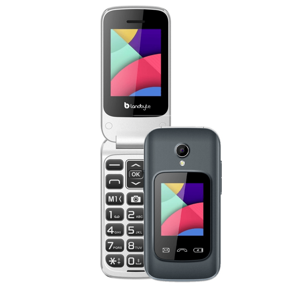 Teléfono celular Flip 4g LandByte LT1448, 1.77"", Dual SIM, Radio FM, Desbloqueado