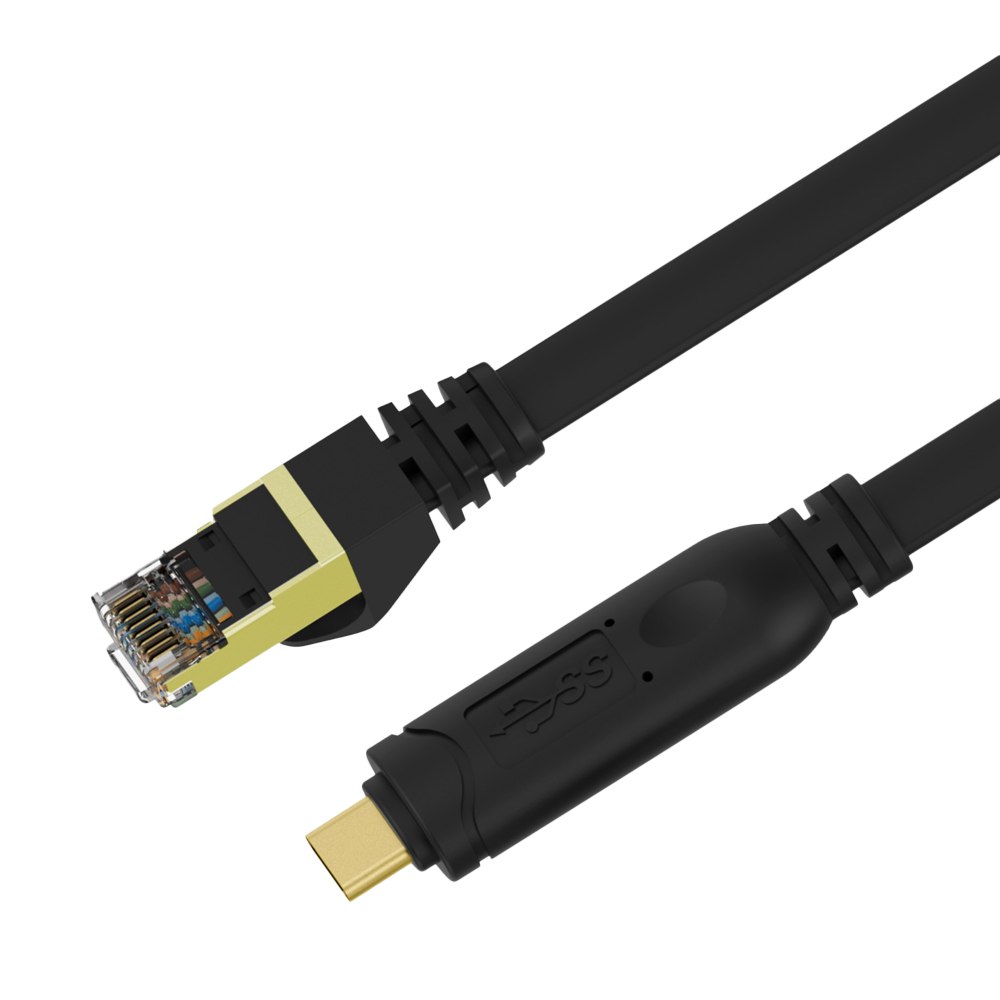 Cable USB Tipo C a RJ45 NETCOM RS232 Consola Ethernet Red 1.80 Metros