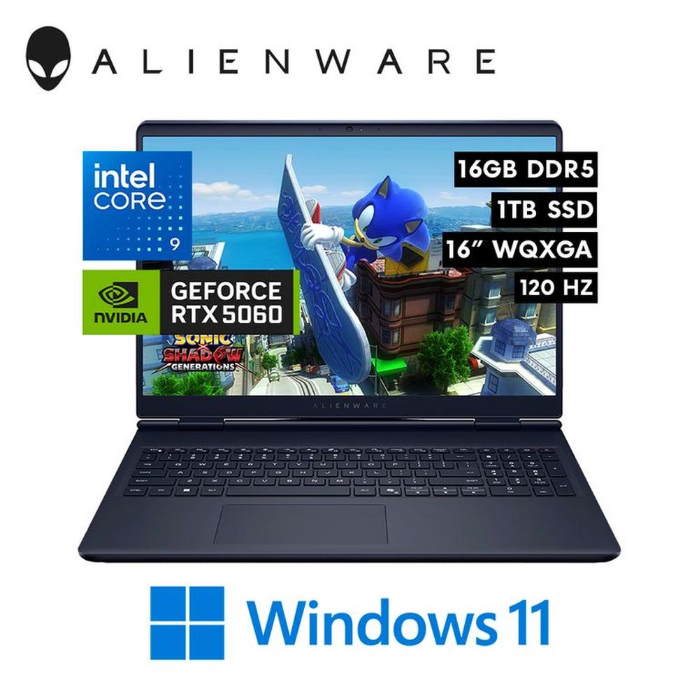 Laptop gaming Dell Alienware 16 Aurora - Intel Core 9 270H 16GB 1TB RTX 5060 8GB 16? WQXGA 120Hz W11