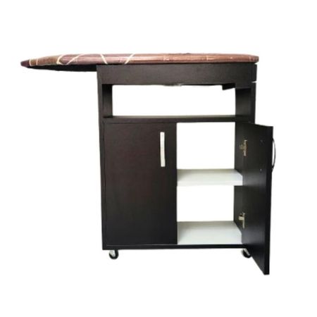 Mueble para planchar color chocolate