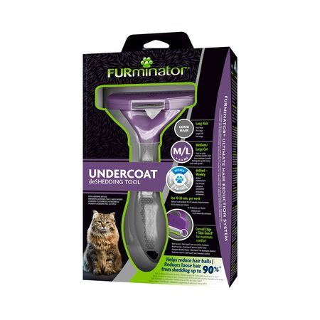 Furminator Cepillo Deslanador Gato Mediano/Grande Pelo Largo