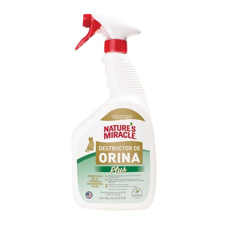 Nature's Miracle Destructor de orina Plus para gatos 946 ml