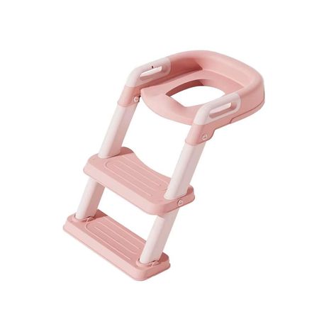 Inodoro Bacín Asiento Infantil Niño Con Escalera Rosa