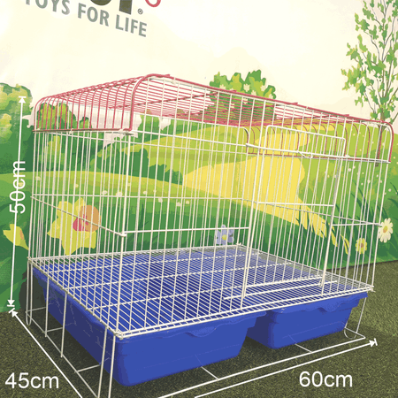 Jaula para Conejos con 2 Bandejas Extraíbles de Limpieza