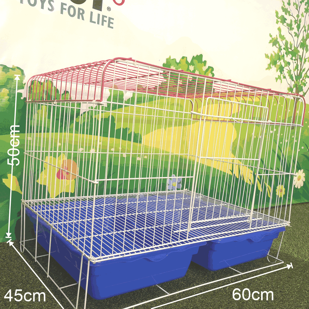 Jaula para Conejos con 2 Bandejas Extraíbles de Limpieza
