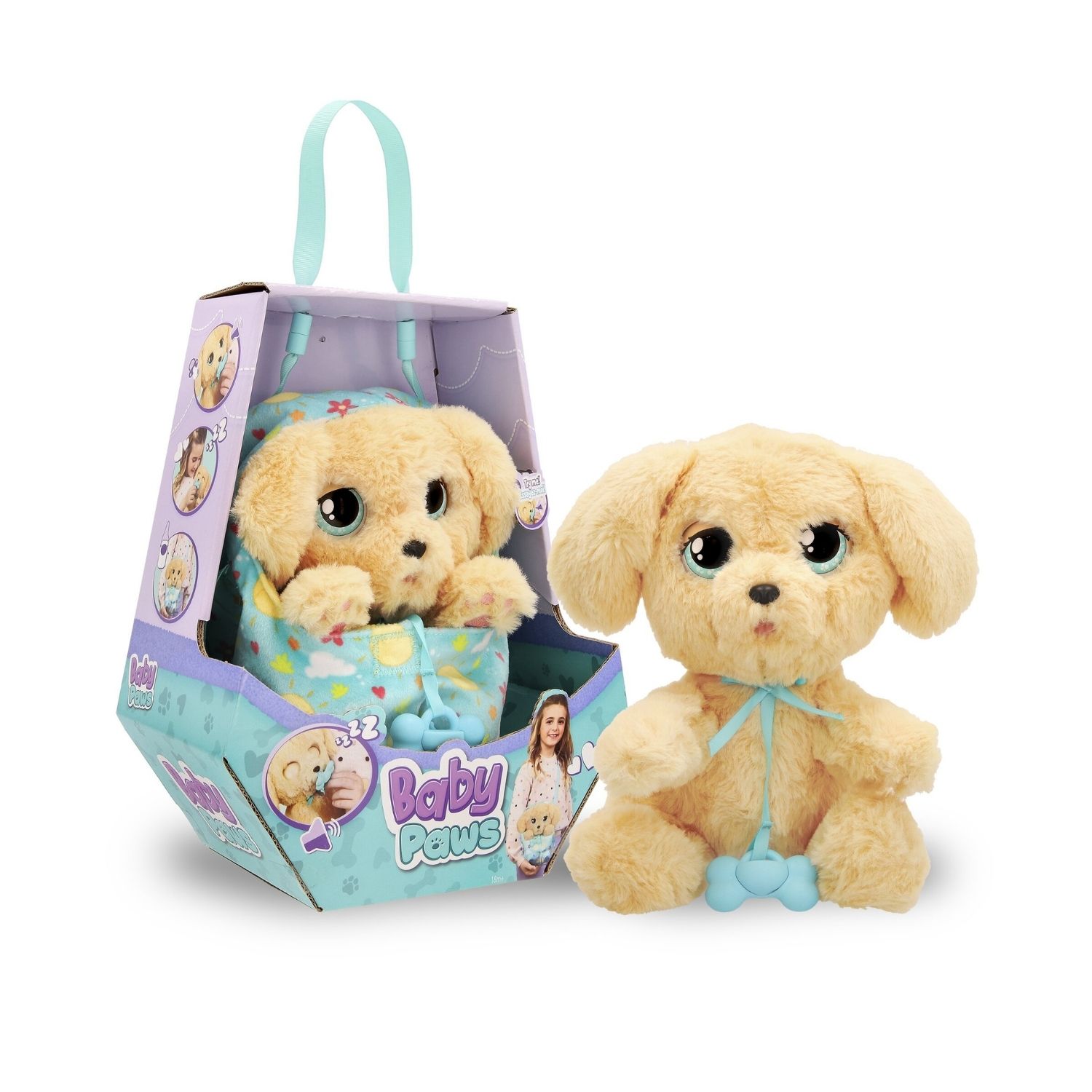 Peluche Interactivo Baby Paws Labrador W2