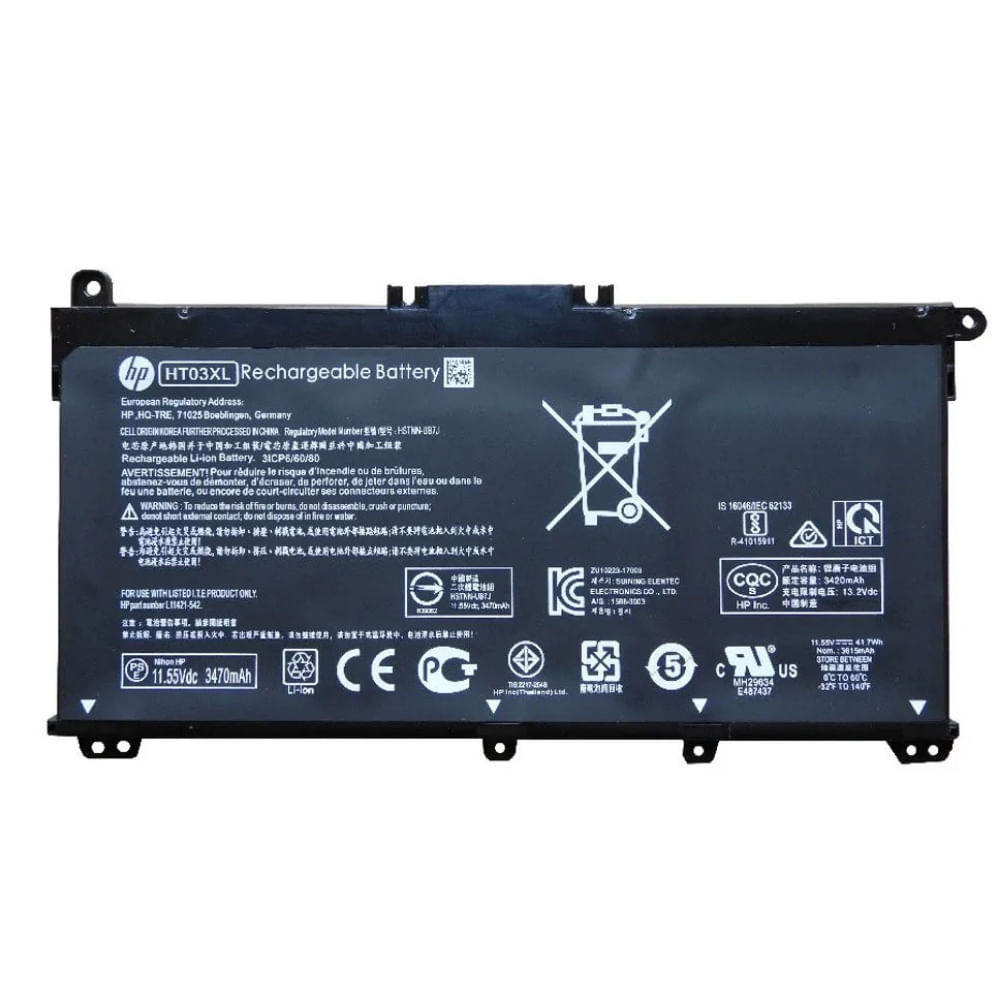 BATERIA PARA HP HT03XL 41.9Wh 11.55V 3 CELDAS