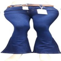 PANTALON JEAN FLARE AZUL