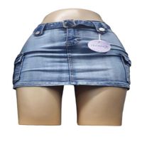 Mini falda jean para mujer
