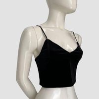 Crop top de terciopelo  - COSTES