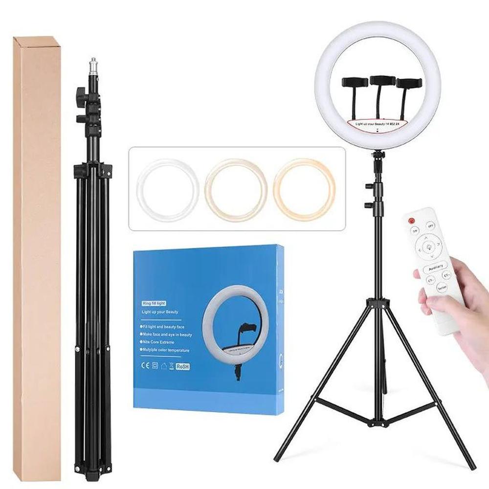 Aro anillo luz led 45 cm con Control Trípode LJJ45
