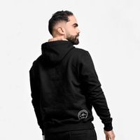 conjunto buzo afranelado polera y jogger para hombre negro Arcoi