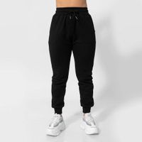 buzo jogger de algodón afranelado para mujer negro Arcoi